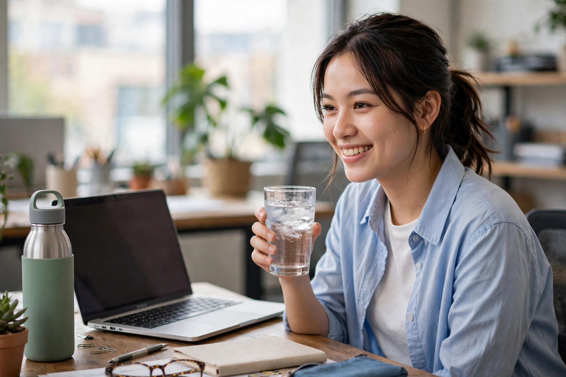 Uống Đủ Nước Mỗi Ngày Cho Dân Văn Phòng: Cách Tính Lượng Nước, Nhắc Giờ Uống Và Dấu Hiệu Cơ Thể Thiếu Nước