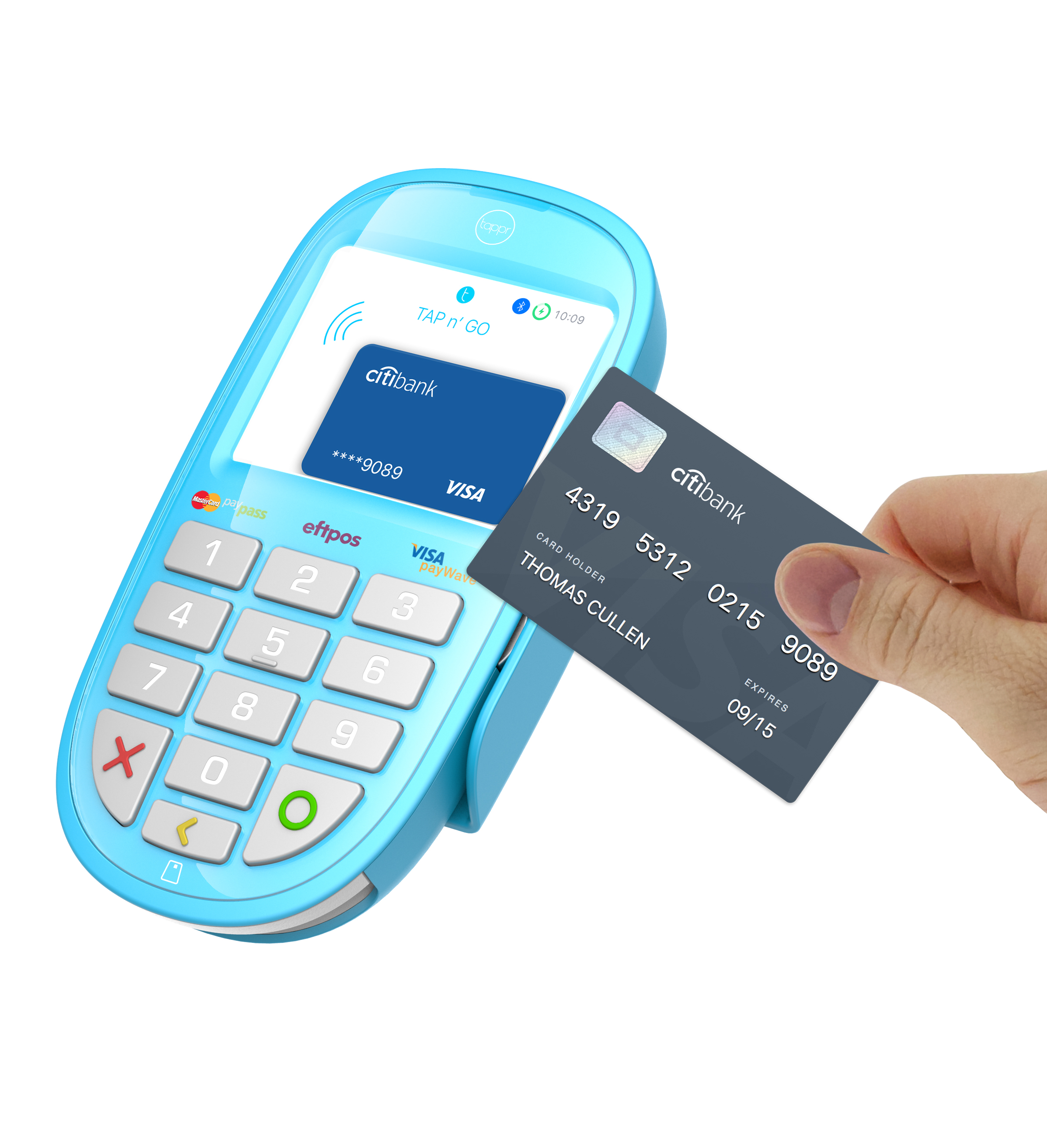 Quẹt thẻ tín dụng thanh toán tại máy POS