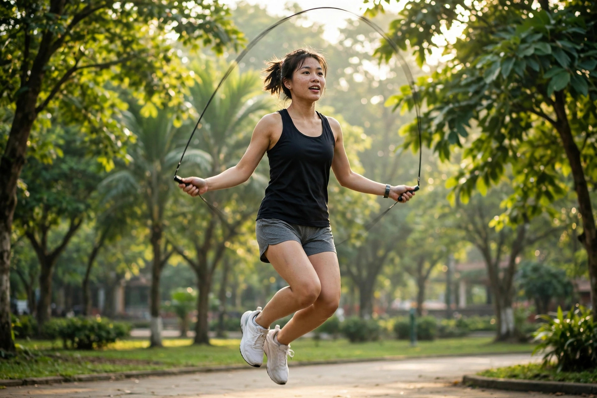 Nhảy Dây Giảm Cân Cho Người Mới: Chọn Dây, Kỹ Thuật Cơ Bản Và Lịch 4 Tuần