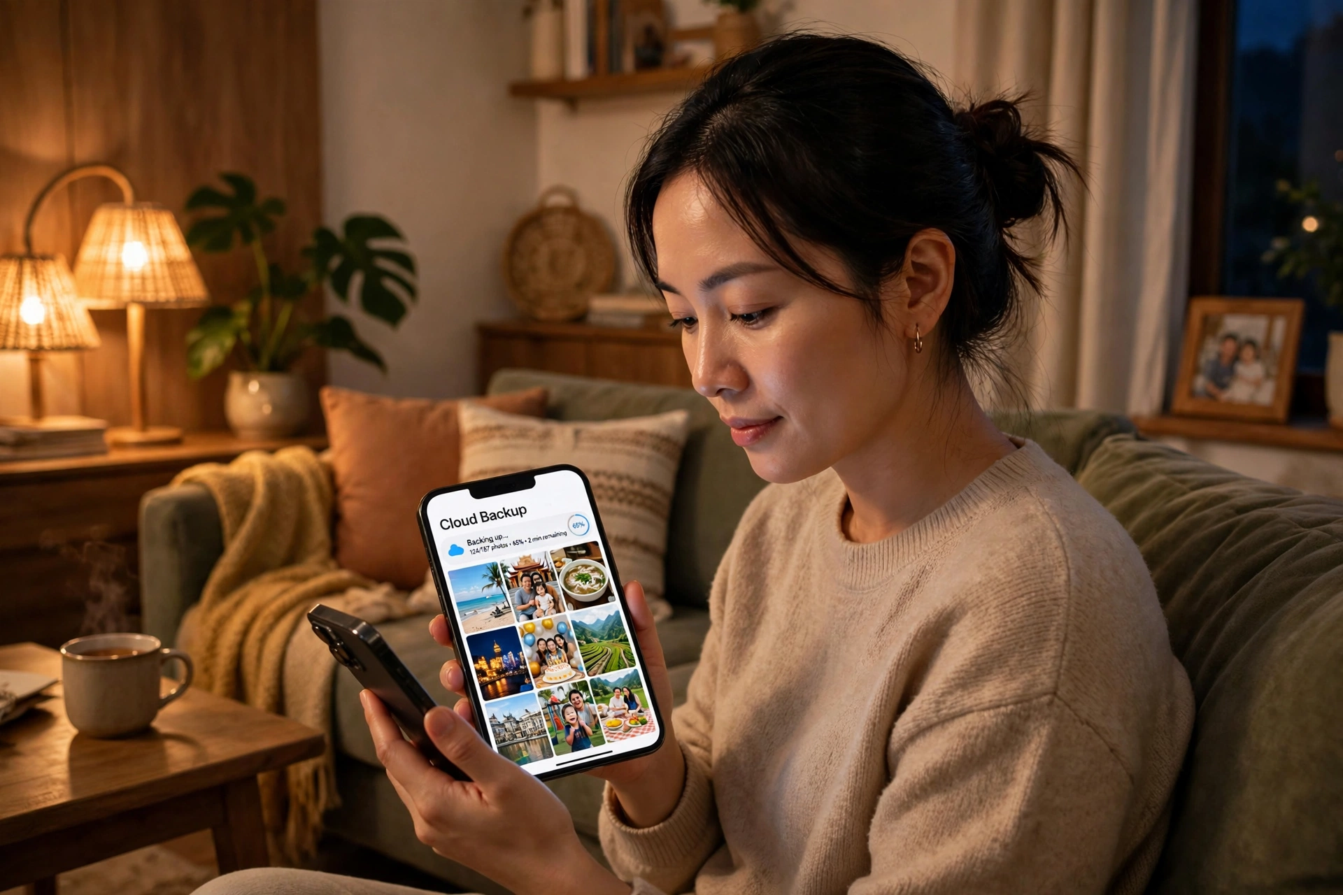 Sao lưu ảnh lên đám mây