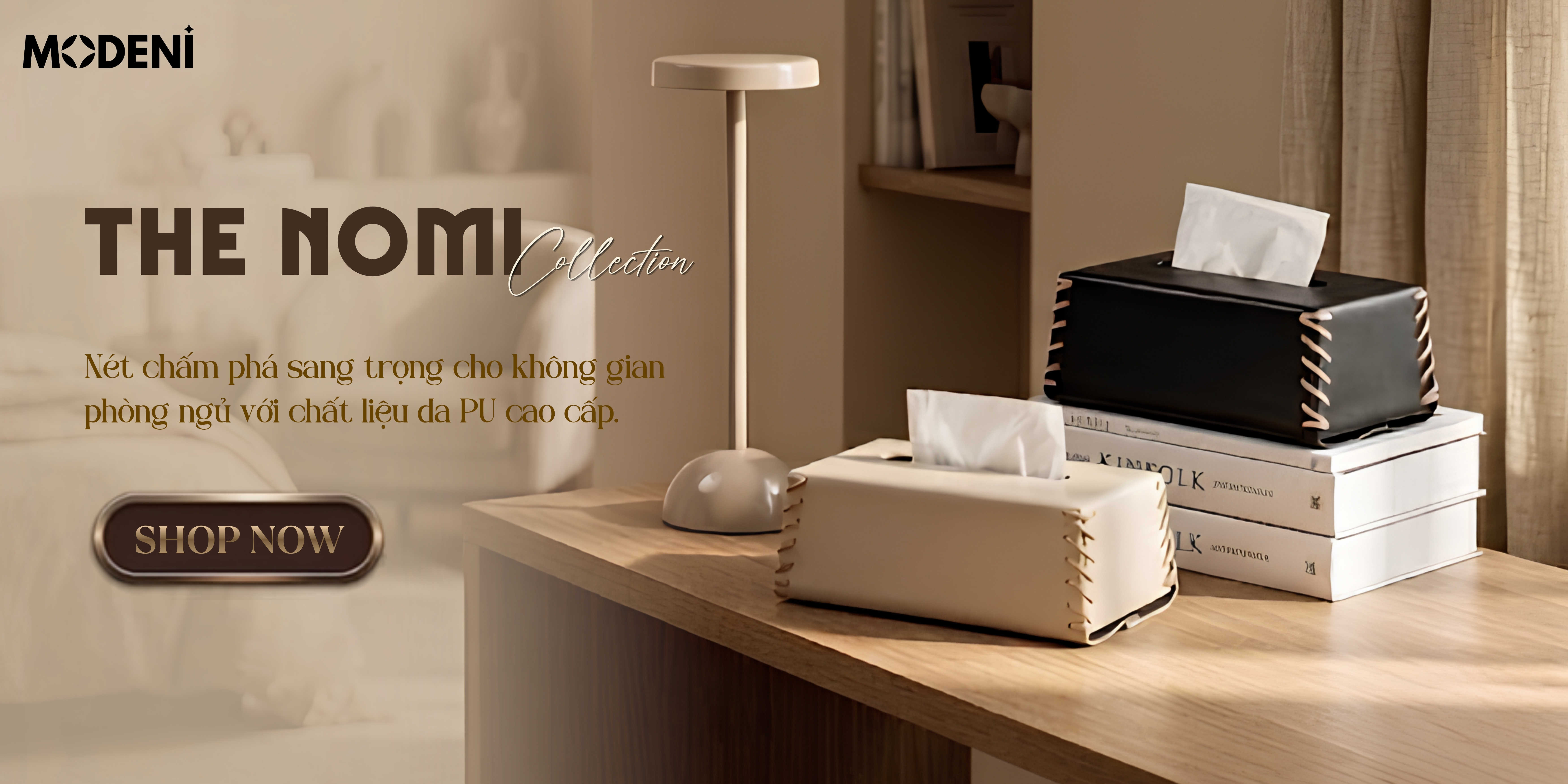 Hộp Khăn Giấy Nomi trong không gian nội thất