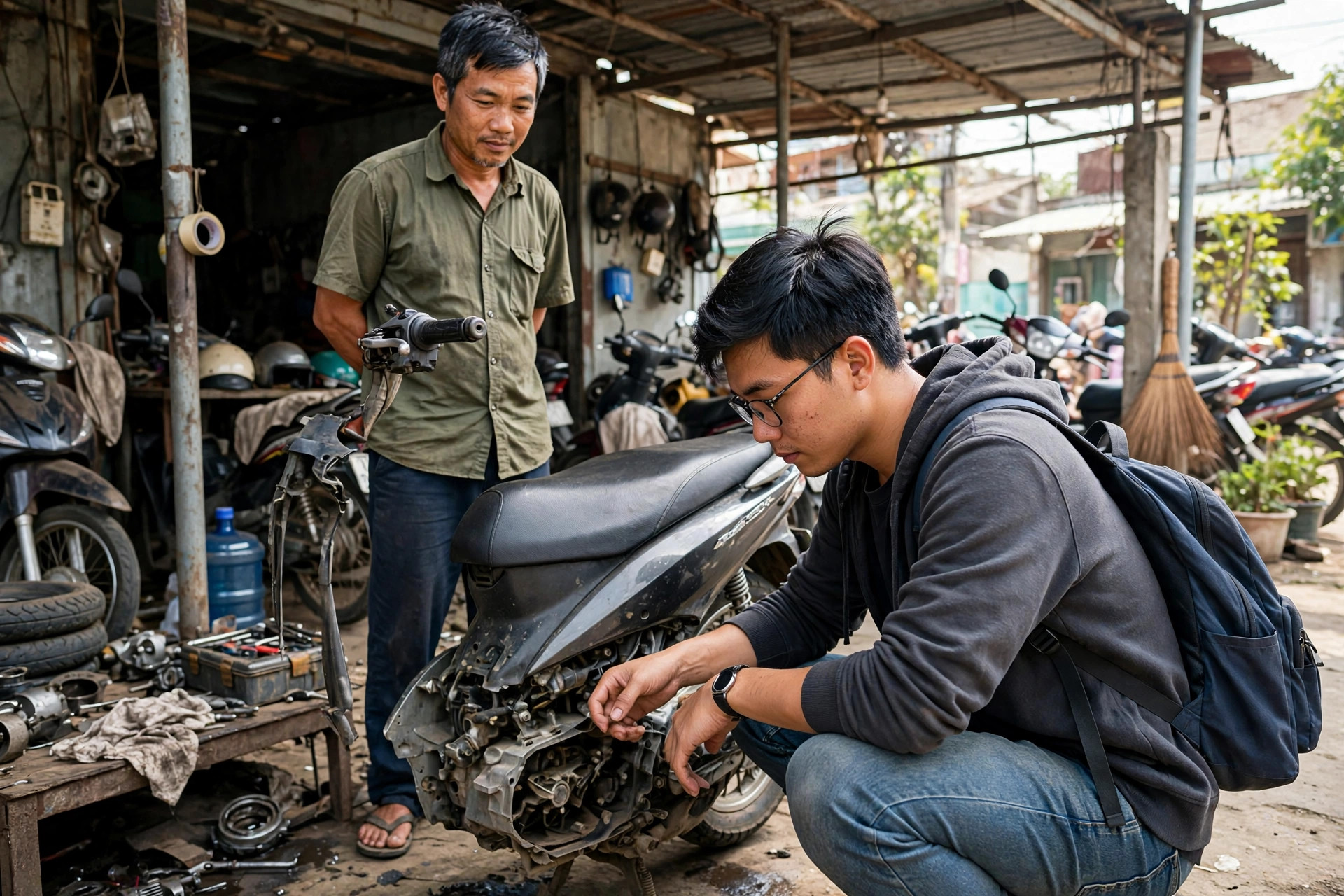 Mua xe tay ga cũ cho sinh viên: kiểm tra máy móc, giấy tờ và 7 điểm dễ bị "luộc đồ"