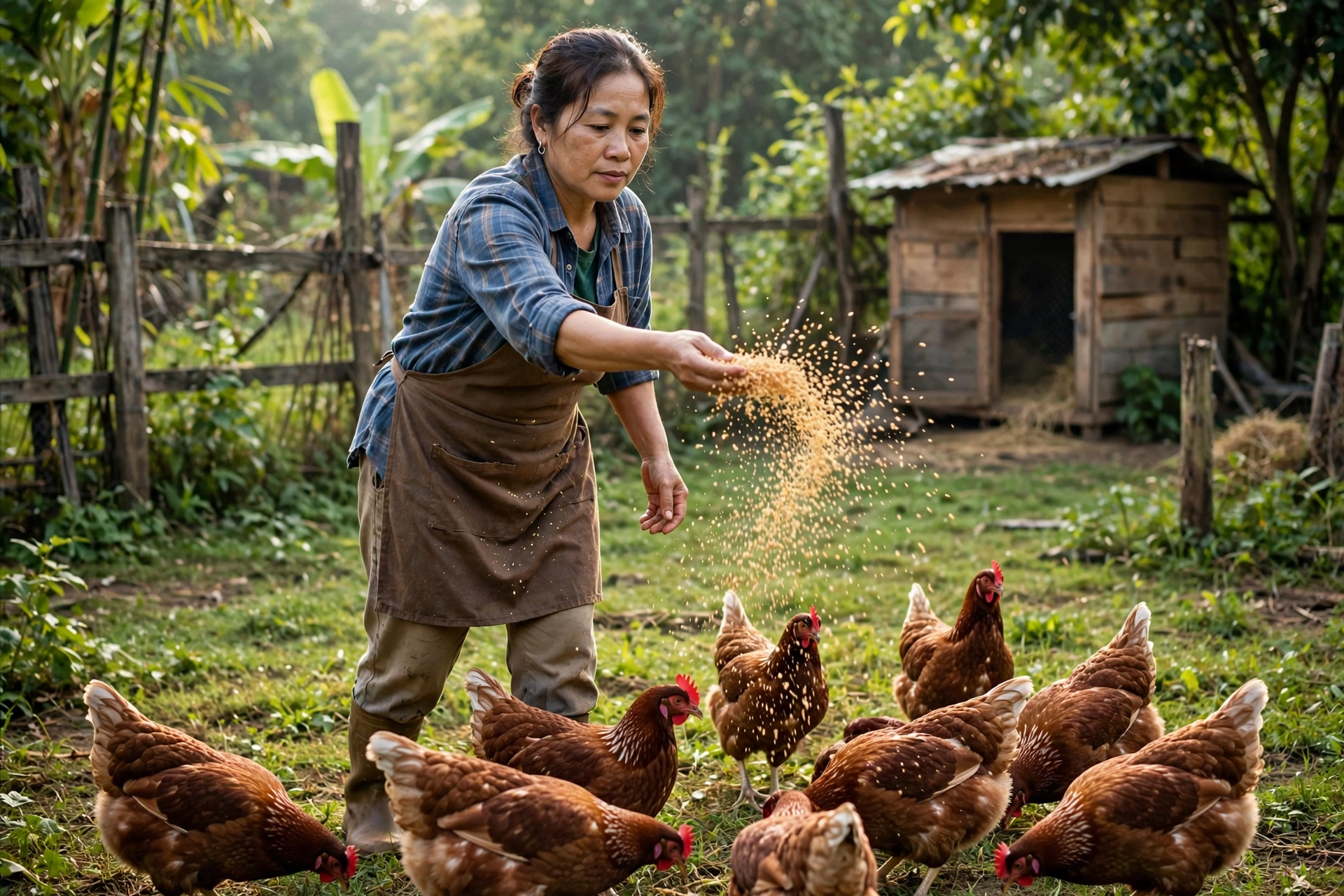 Nuôi gà thả vườn bán trứng cho xóm: tính vốn, kỹ thuật chăm sóc và đầu ra ổn định