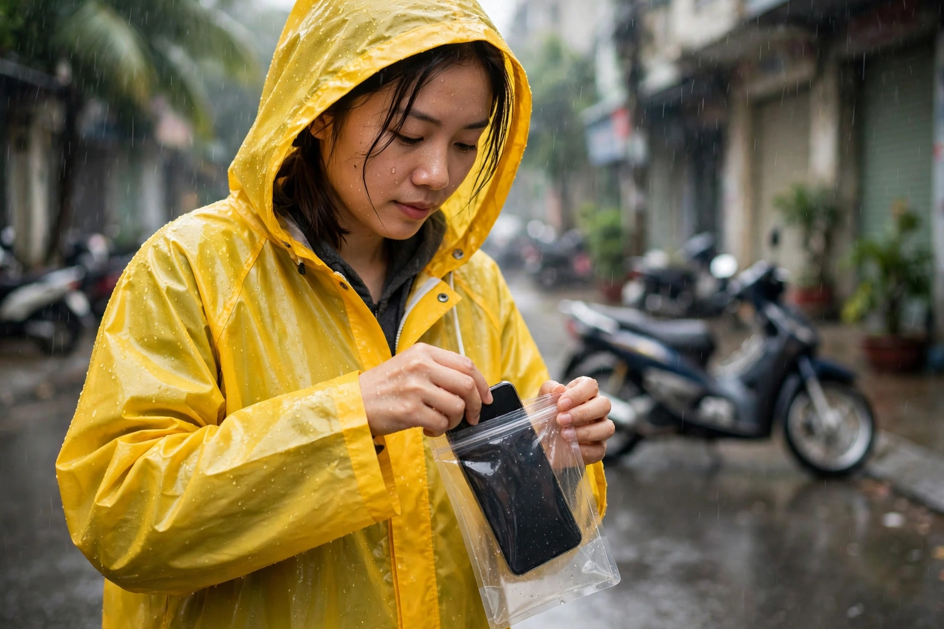 Bảo Vệ Điện Thoại Khỏi Nước Mưa Và Ẩm: Ốp, Túi Chống Nước Và Cách Xử Lý Khi Máy Dính Nước