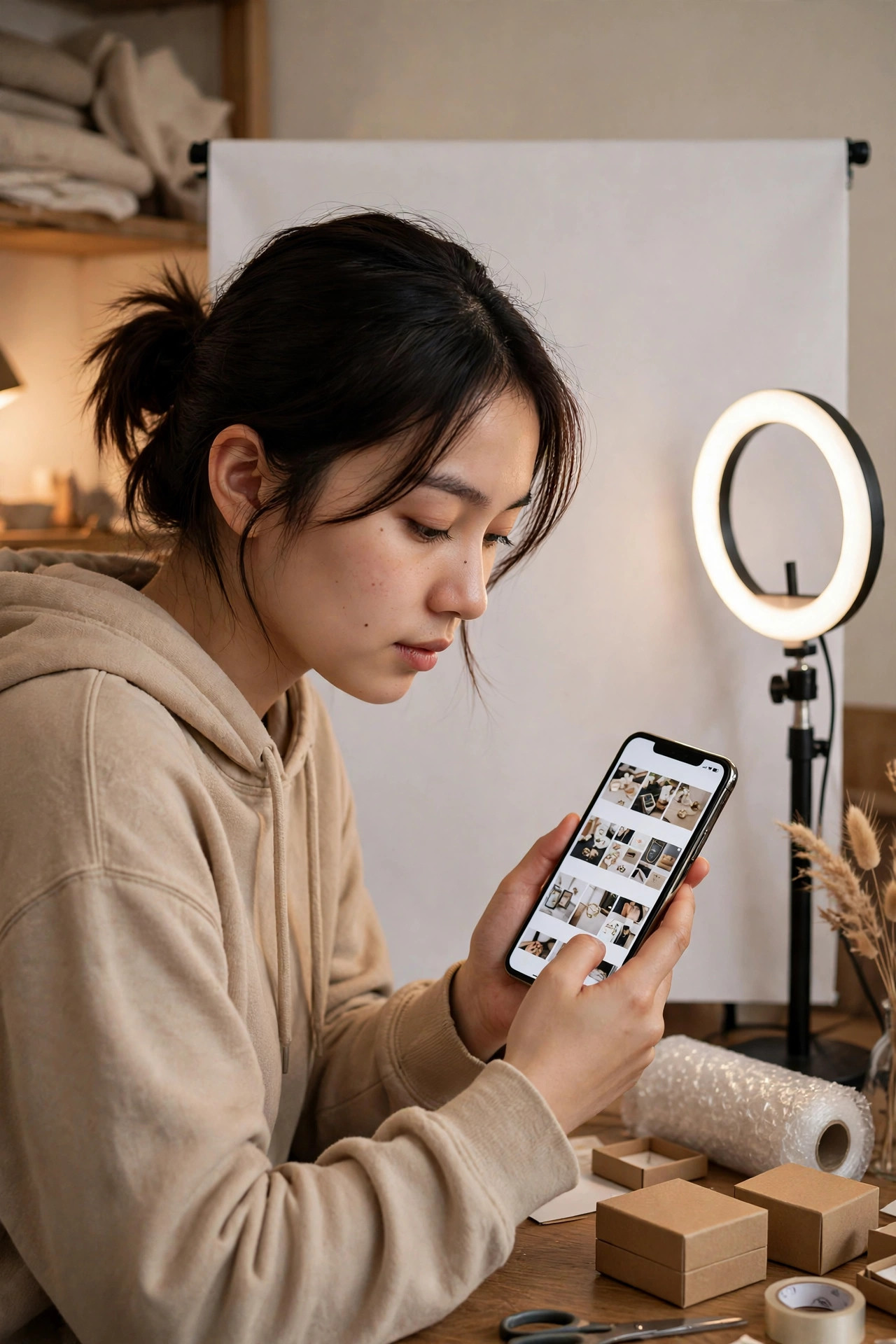 Kiểm tra ảnh sản phẩm trên điện thoại