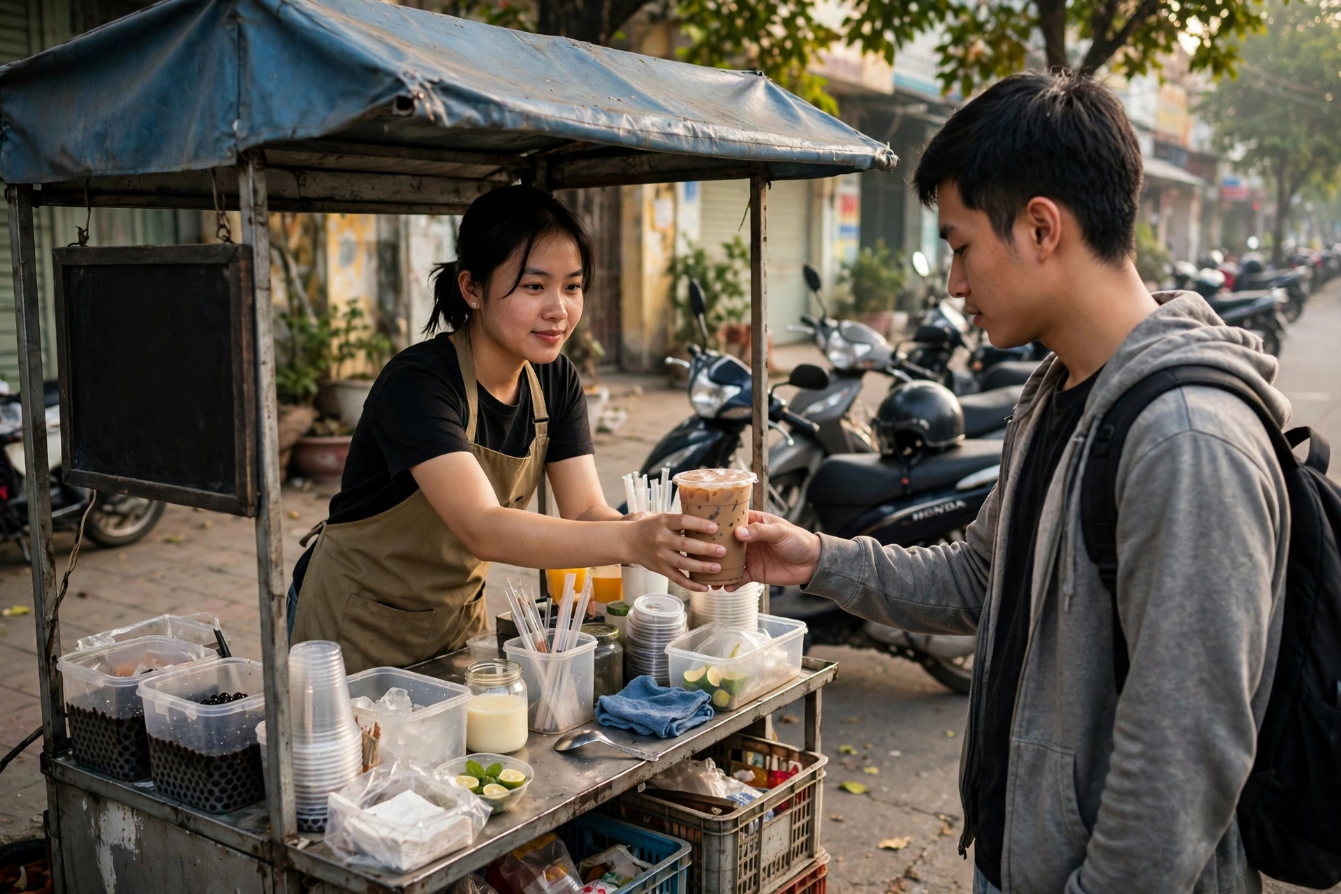 Mở Quầy Trà Sữa Mang Đi Vốn Nhỏ: Tính Vốn, Chọn Điểm Bán Và Giữ Khách Quay Lại