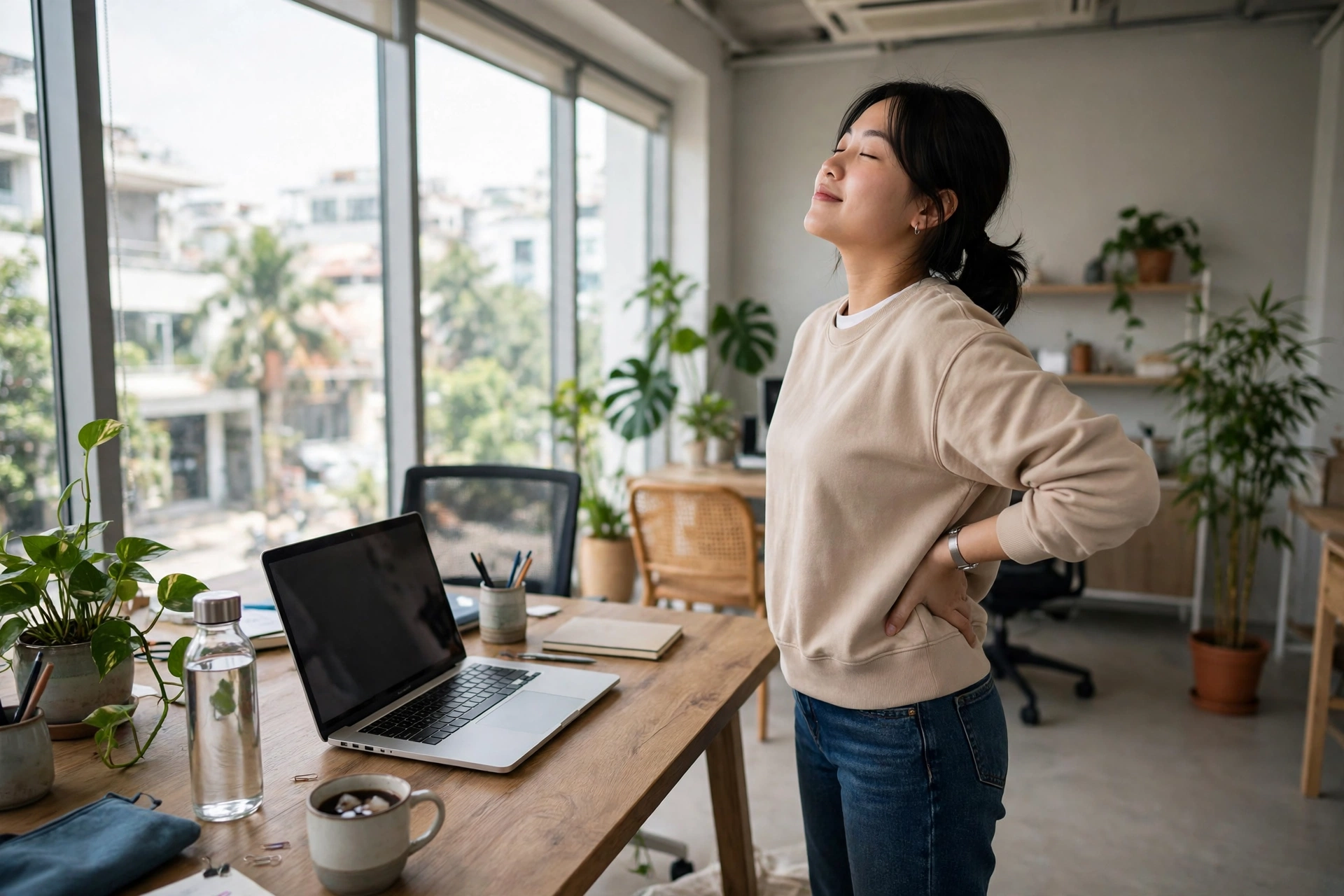 Giảm Đau Lưng Cho Dân Văn Phòng Ngồi Lâu: Bài Tập 10 Phút, Tư Thế Ngồi Và Dấu Hiệu Cần Đi Khám