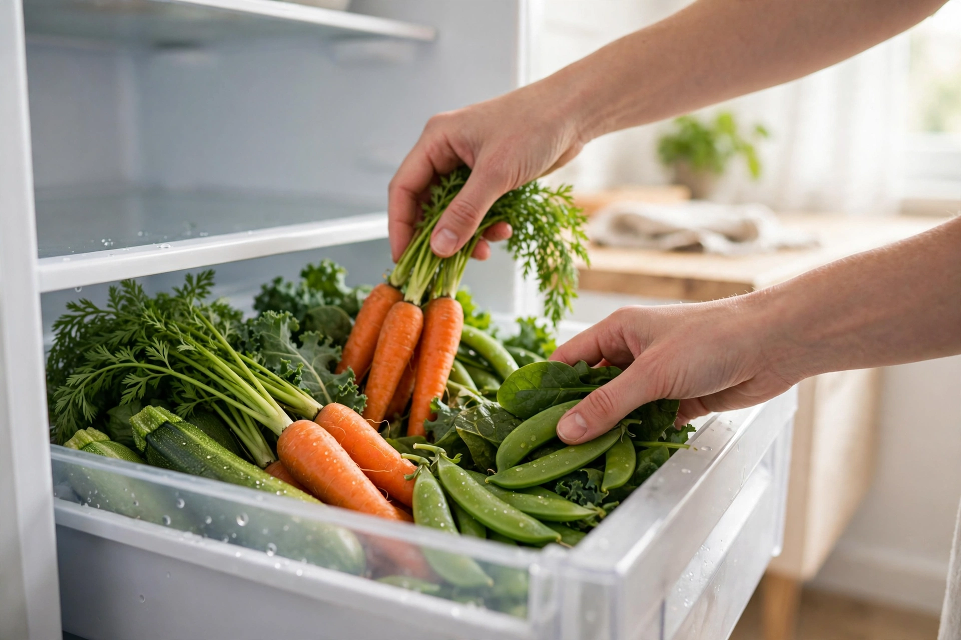 Giữ Rau Củ Tươi Lâu Trong Tủ Lạnh: Phân Loại, Hộp Đựng Và Nhiệt Độ Chuẩn Cho Gia Đình