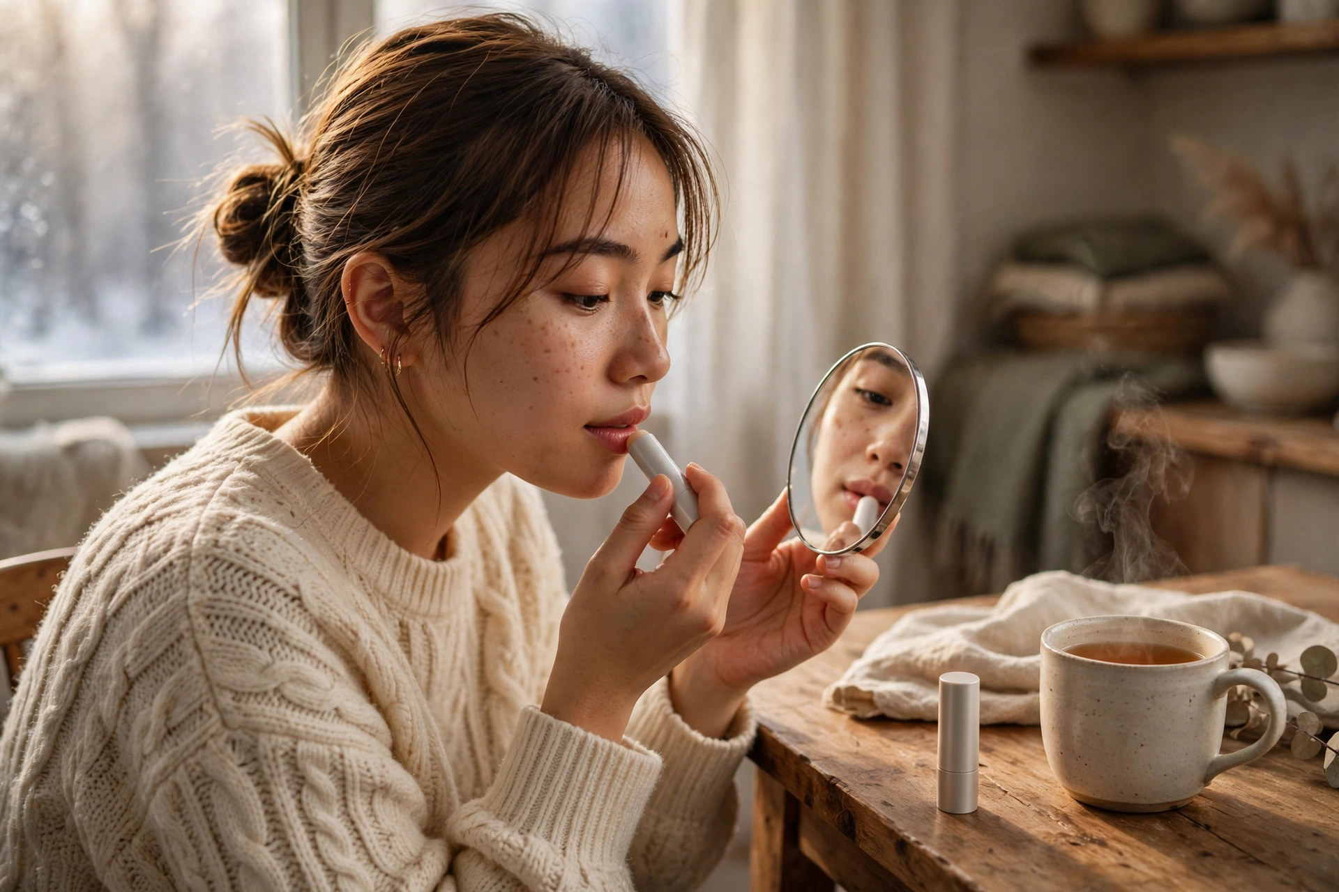 Dưỡng Môi Khô Nứt Mùa Lạnh Tại Nhà: Tẩy Da Chết, Son Dưỡng Và Thói Quen Hằng Ngày
