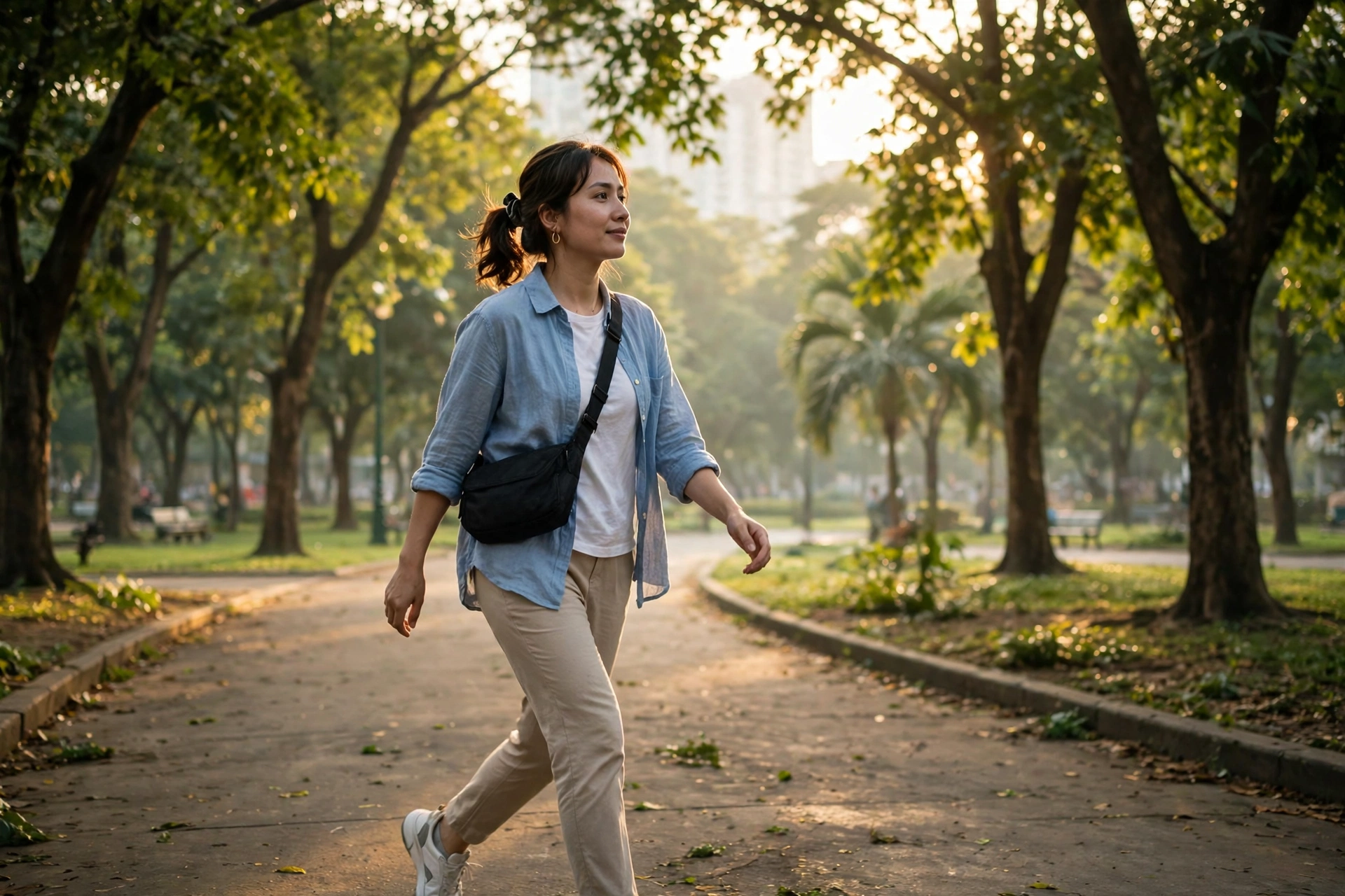 Đi Bộ 10.000 Bước Mỗi Ngày Cho Dân Văn Phòng: Chia Nhỏ Quãng Đi, Chọn Giày Đúng Và Tránh Đau Chân