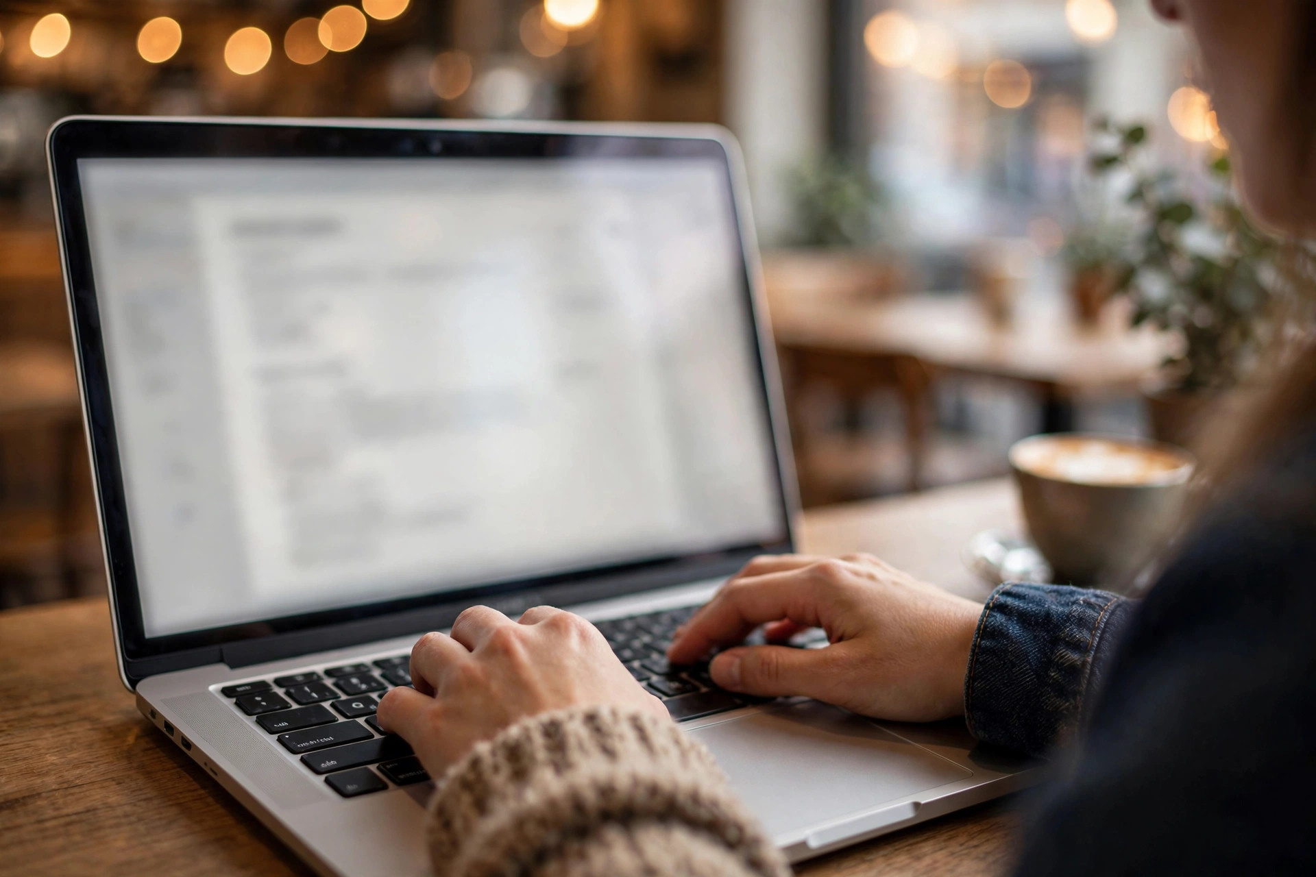 Màn hình laptop hiển thị bản CV tiếng Anh