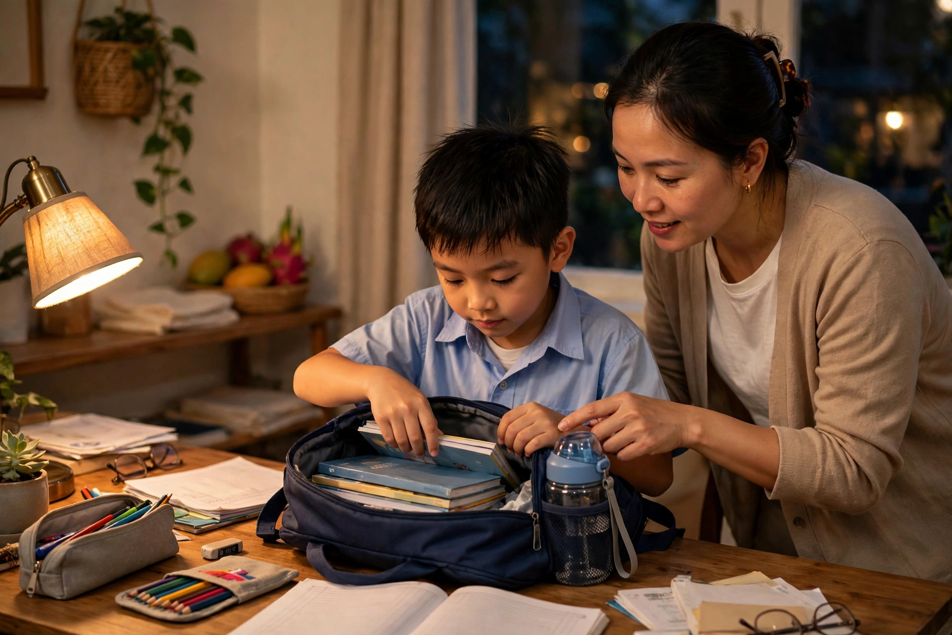 Dạy Trẻ Tự Chuẩn Bị Cặp Sách Buổi Tối: Checklist Theo Độ Tuổi Và Thói Quen Không Quên Đồ