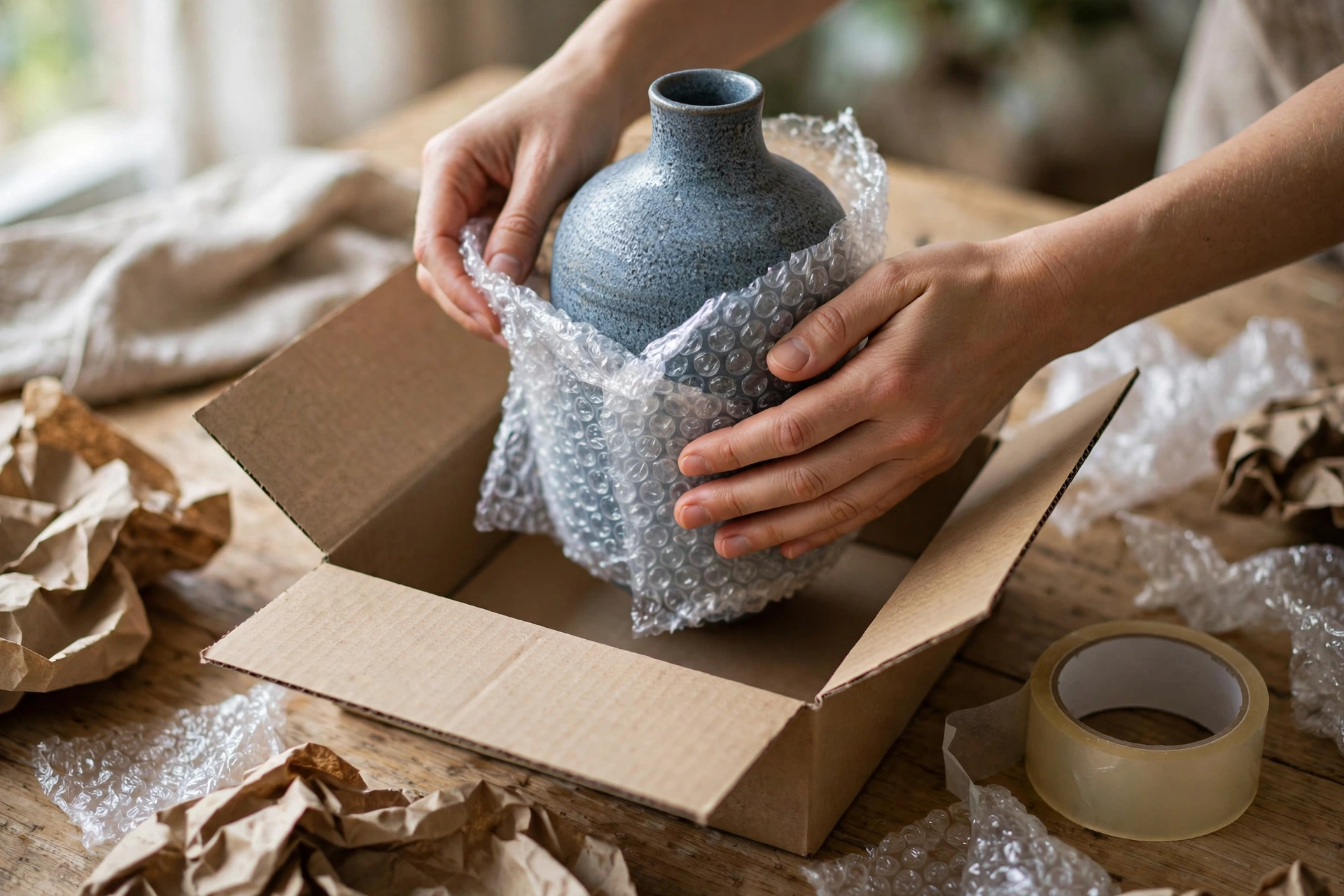 Đóng Gói Hàng Dễ Vỡ Gửi Tỉnh Cho Shop Online: Vật Liệu, Cách Bọc Và Ghi Nhãn Đúng Chuẩn