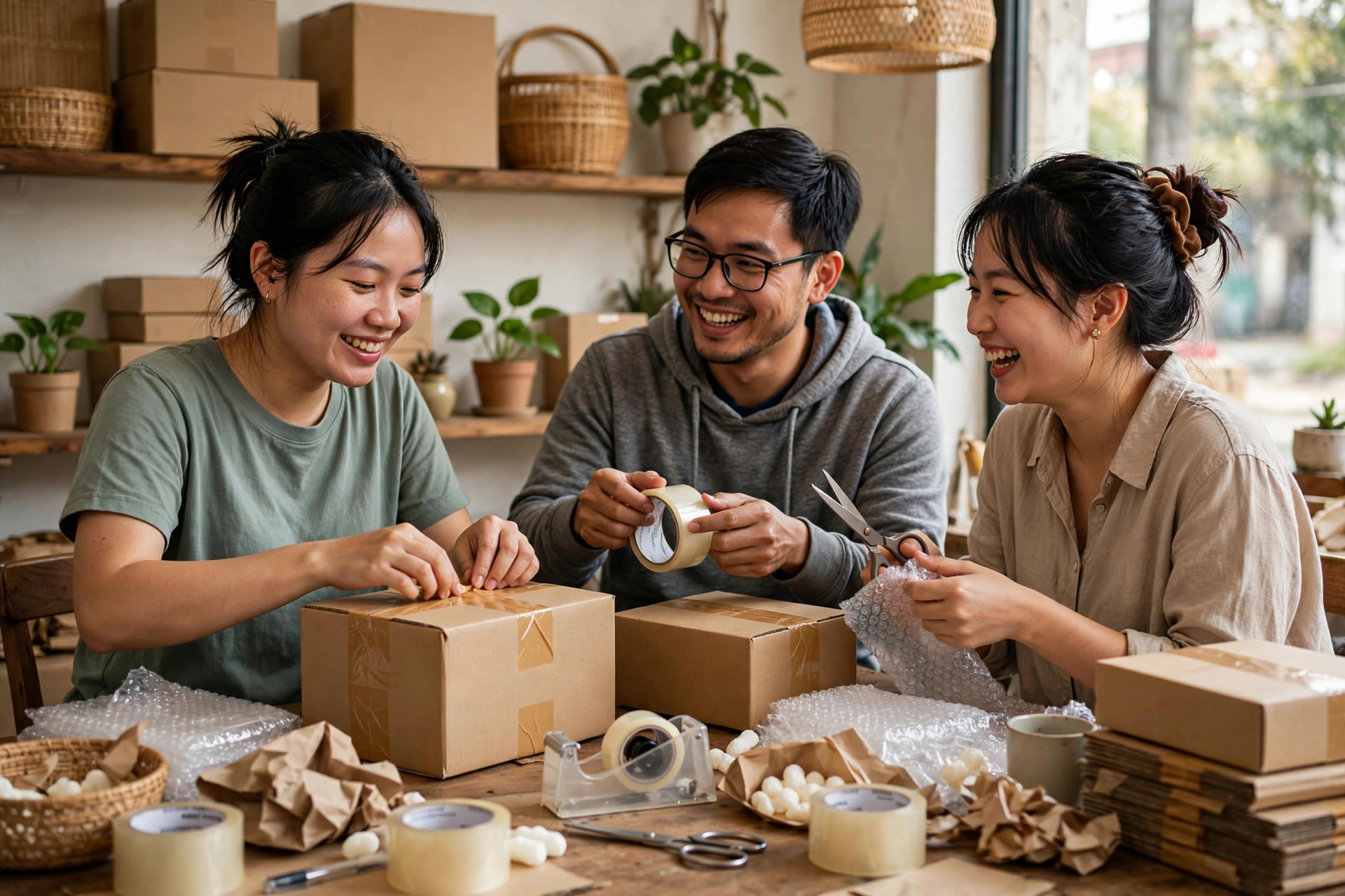 Đóng gói đơn hàng cho shop nhỏ