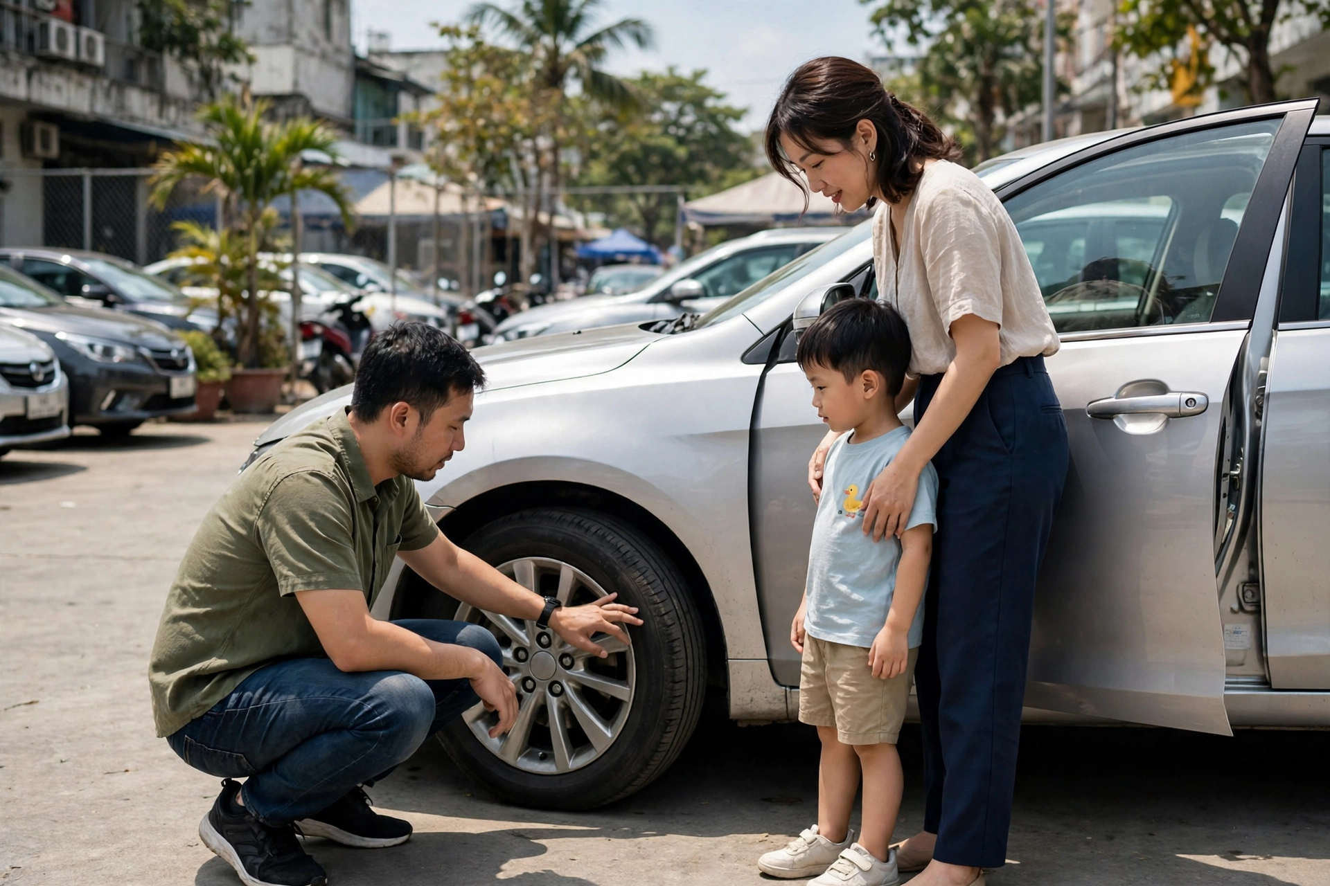 Mua ô tô cũ cho gia đình lần đầu: kiểm tra động cơ, giấy tờ và tính chi phí nuôi xe mỗi tháng
