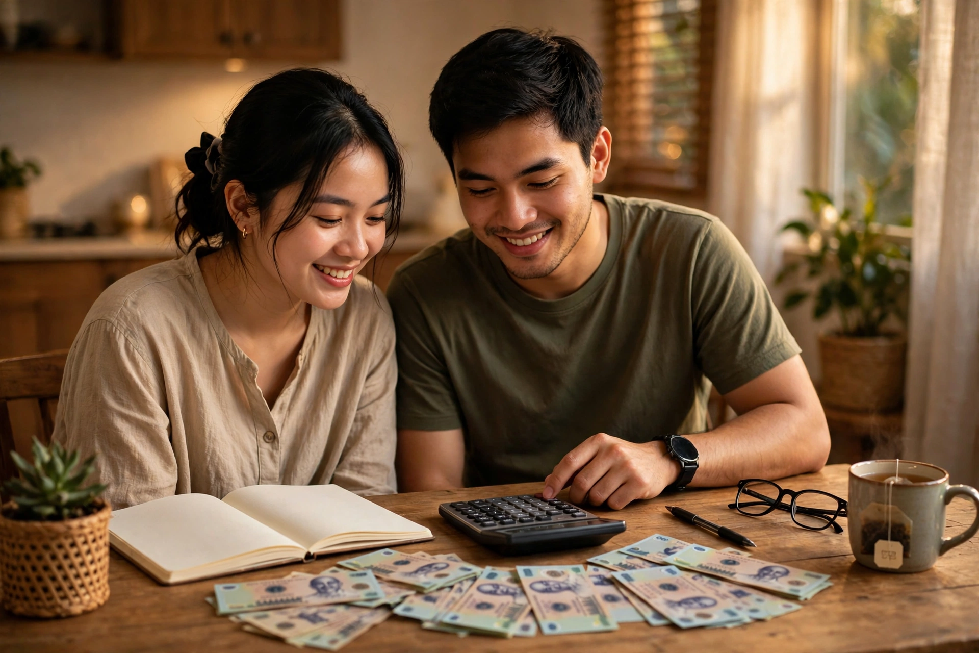 Vợ chồng mới cưới quản lý chi tiêu chung: 7 bước lập quỹ chung, chia tiền và tránh cãi nhau vì tiền