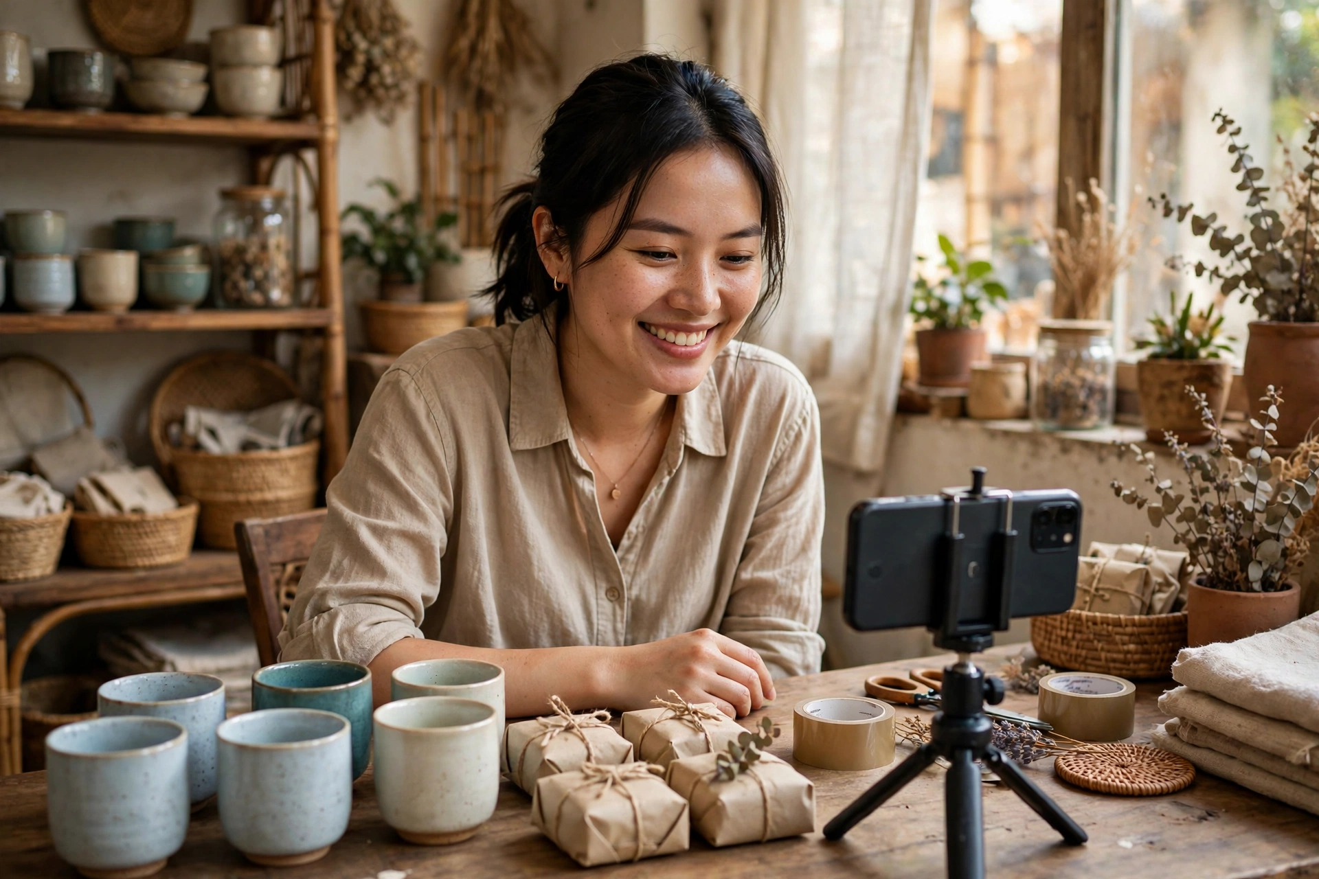 Viết Kịch Bản Livestream Bán Hàng 60 Phút Cho Shop Nhỏ: Cấu Trúc Từng Chặng, Xử Lý Bình Luận Khó